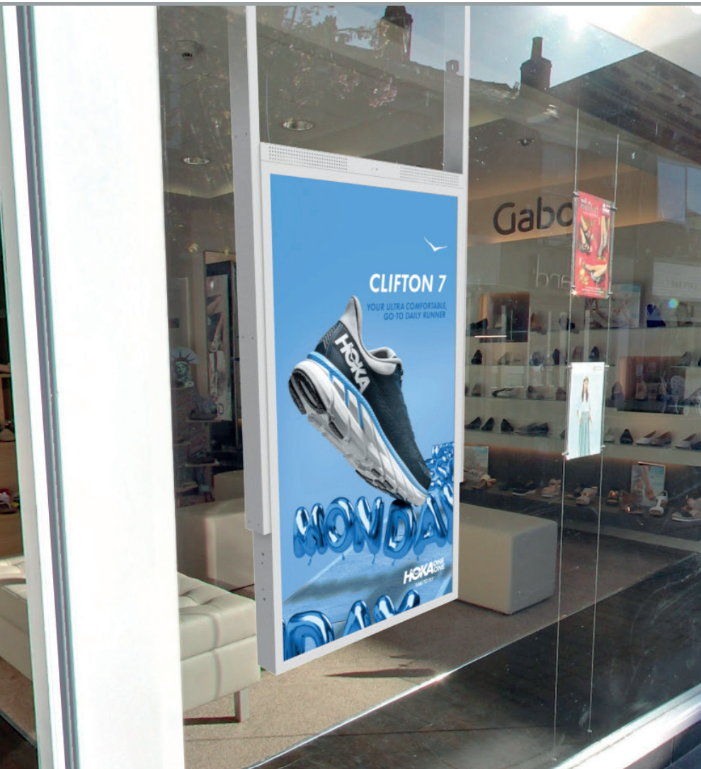 EmanFTC Signage Double-Sided Window Display Digital Signage Displays