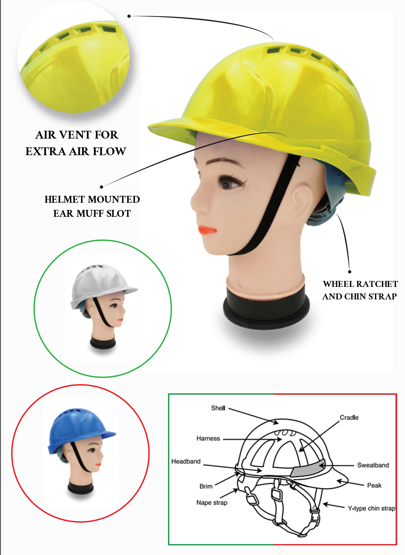 Vaultex Ventilated Safety Helmet Ventilated Helmets