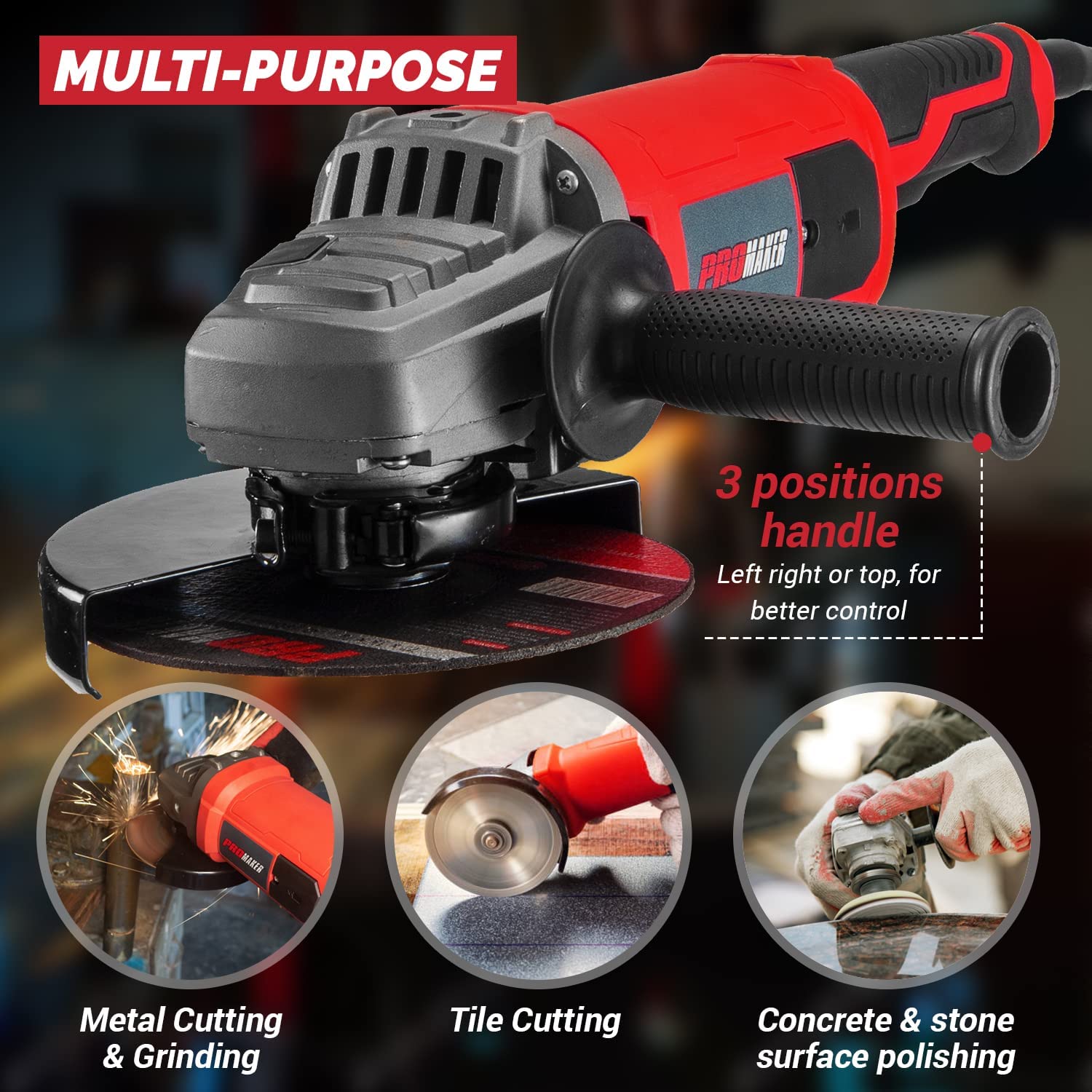 HDMAX 9 Inch Angle Grinder Grinders
