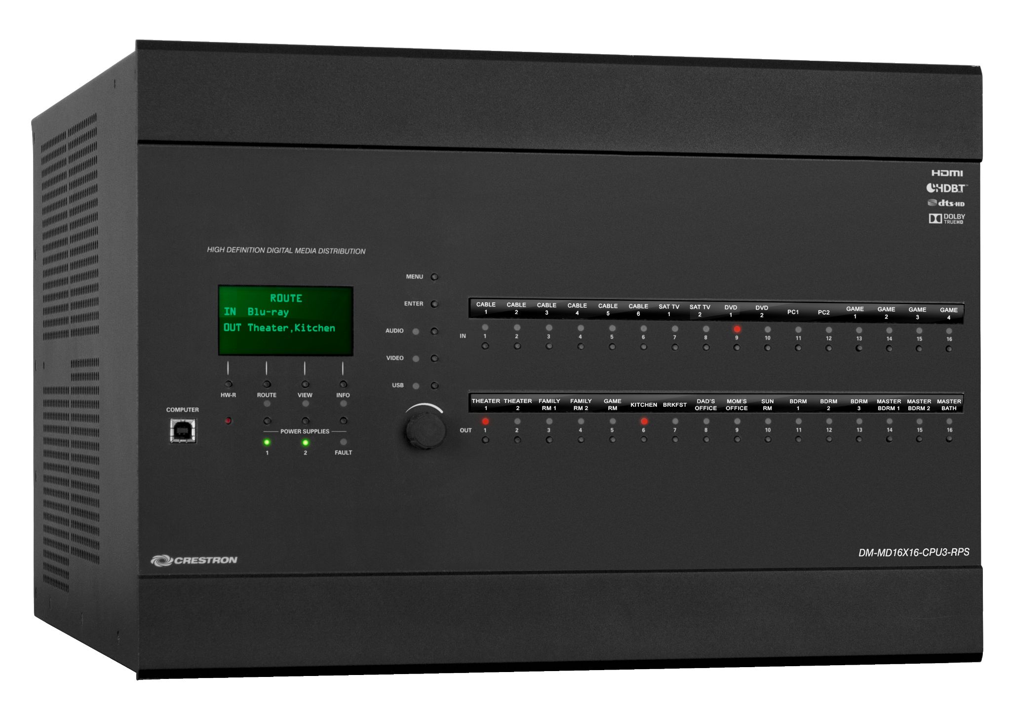 Crestron DigitalMedia Switcher DM-MD16x16 Matrix Switchers