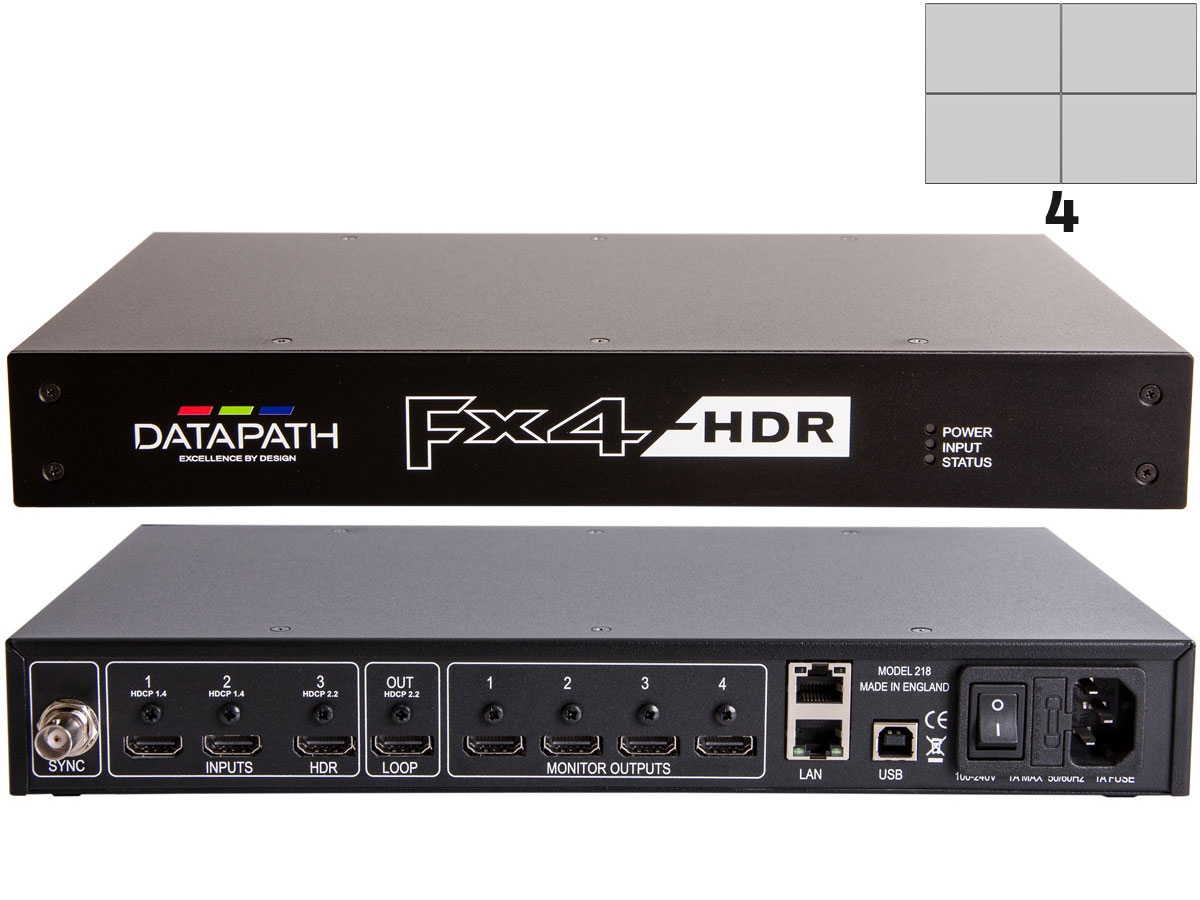Datapath Fx4 Multi-Display Controller Video Wall Controllers