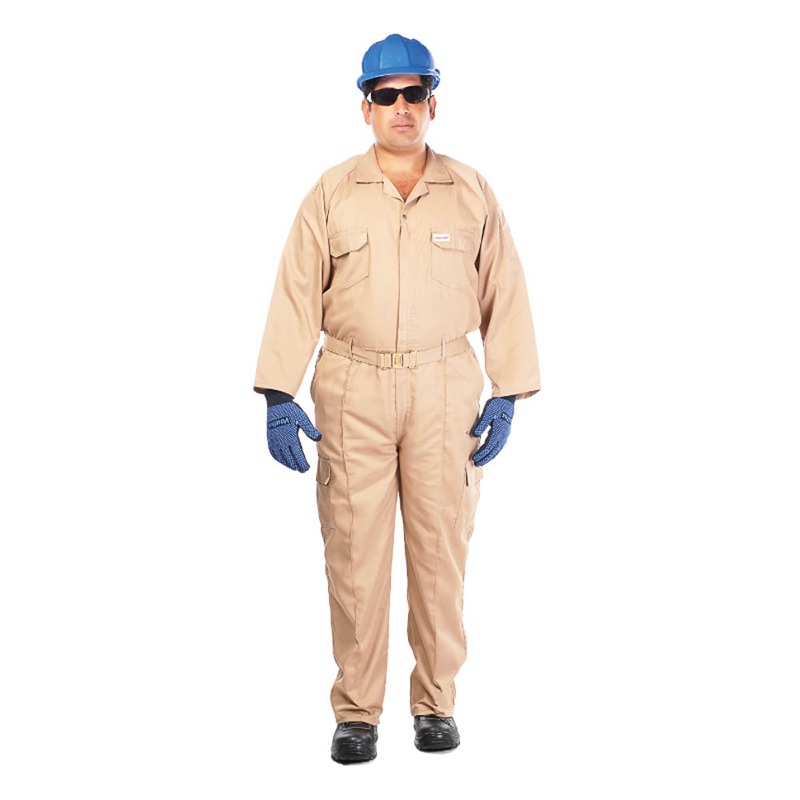 Vaultex 1BV 100% Twill Coverall Beige Coveralls