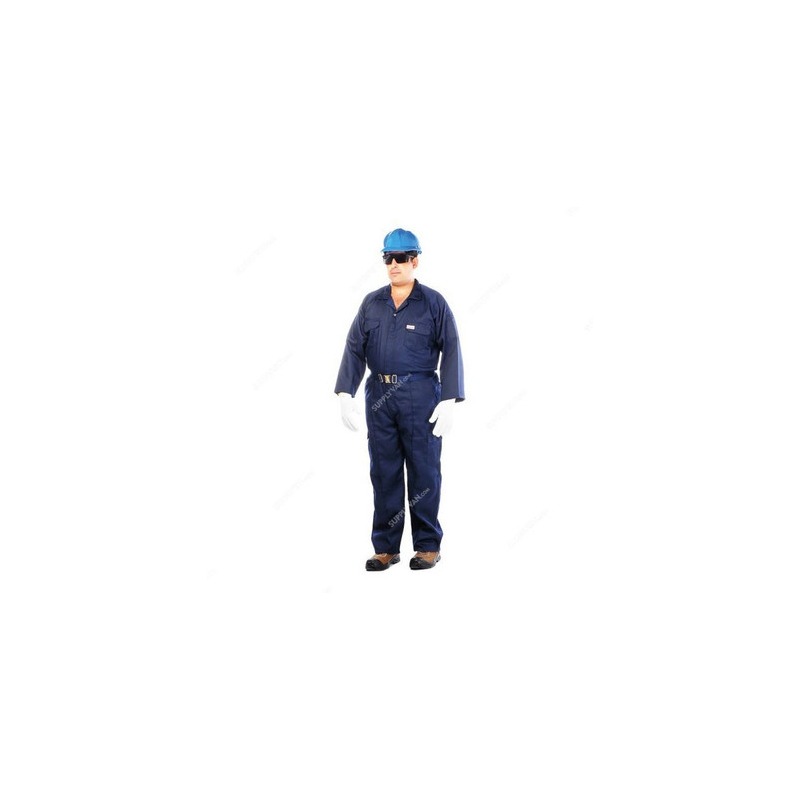 Vaultex 1NV 100% Twill Coverall Navy Blue Coveralls