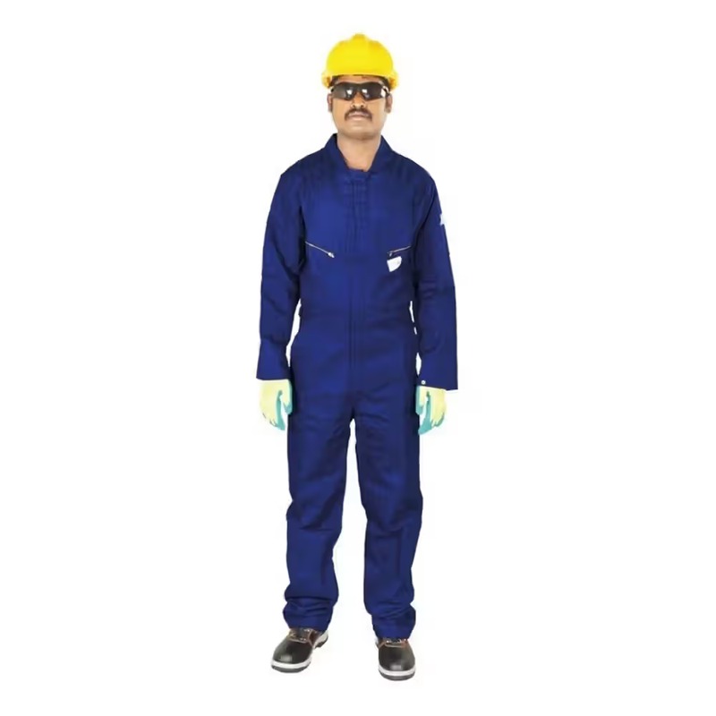 Vaultex LBFRN 320 GSM Fire Retardant Cotton Coverall Navy Blue FR Clothing