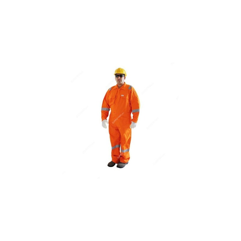 Vaultex VOR Coverall With Reflective Strips 260 GSM Orange Coveralls