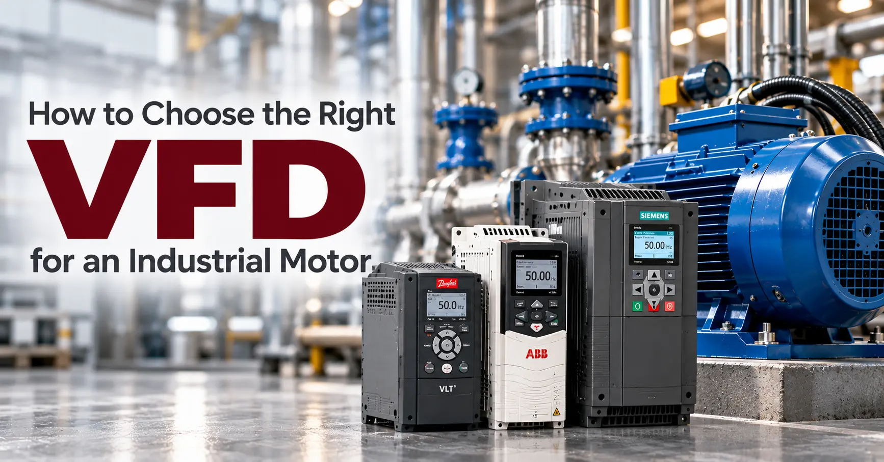 How to Choose the Right VFD for an Industrial Motor ?